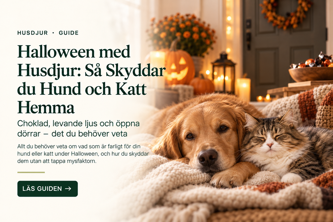 Halloween med Husdjur: Så Skyddar du Hund och Katt Hemma