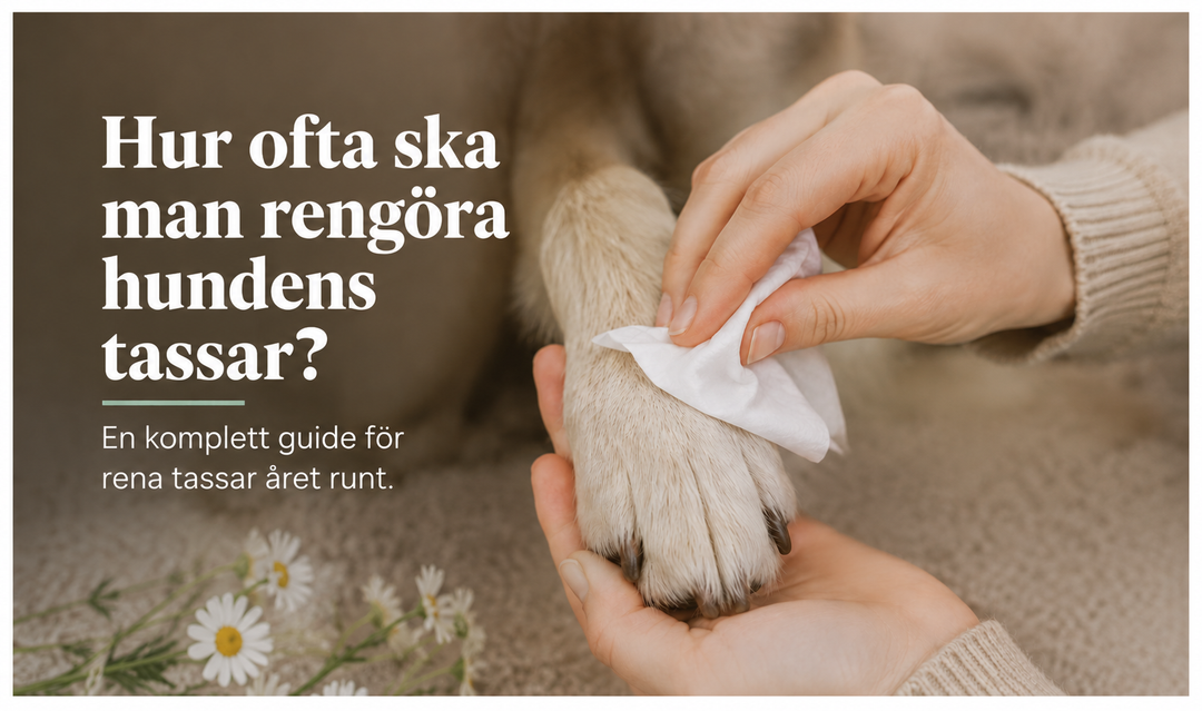 Hur ofta ska man rengöra hundens tassar? 🌿