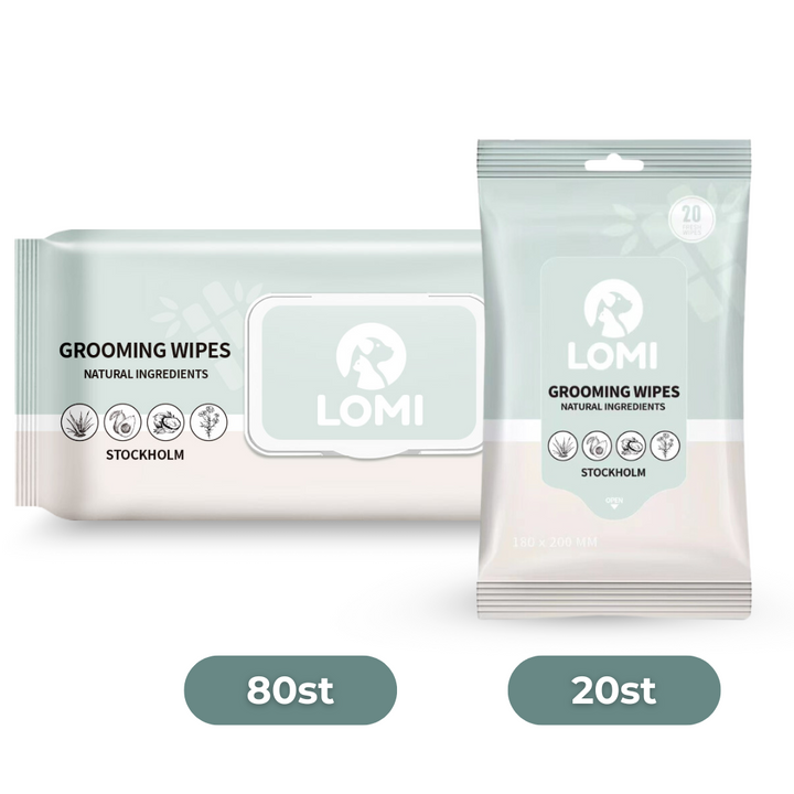 Aloe Vera & Kamomill Våtservetter – 100% Bambu för Hund & Katt