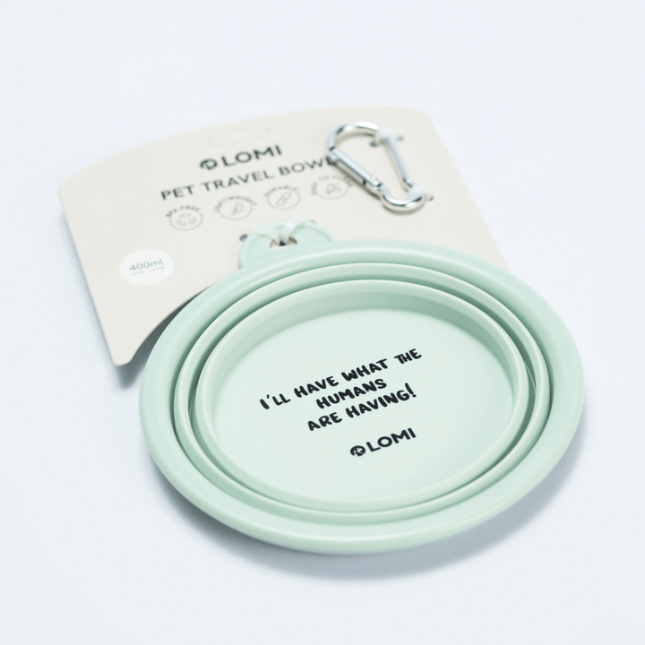 Hopfällbar Mat & vattenskål för hund, CarryMe!